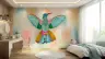 Vibrant Hummingbird Design Children's Wall Mural 4