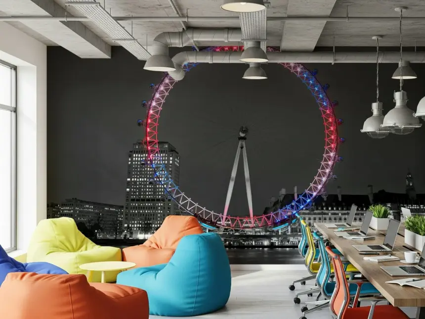 Reflecting Eye Wall Mural
