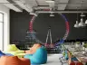Vibrant London Eye Night Cityscape Wall Mural 3