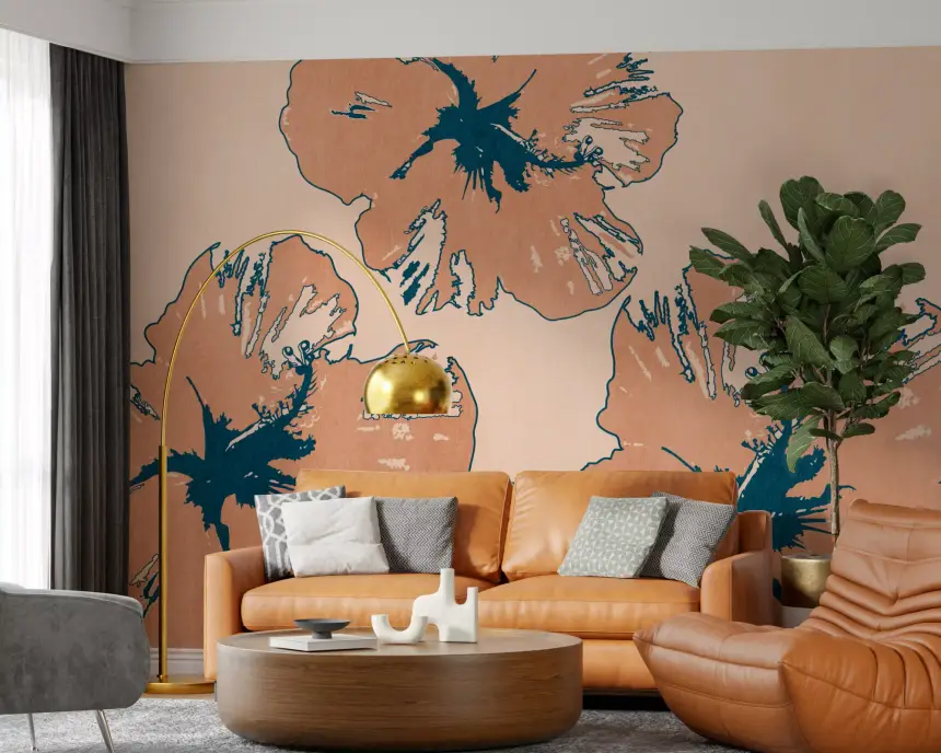Tropical Flow Summary Wall Mural