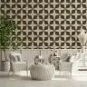 Retro Geometric Star Pattern Wallpaper 4