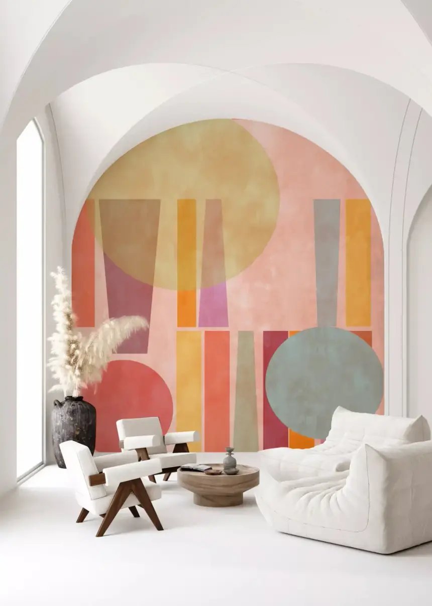 Retro Geo Play Wall Mural