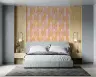 Peach and Orange Retro Geometric Maze Wallpaper 1