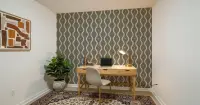 Modern Wavy Lines Geometric Grey Wallpaper