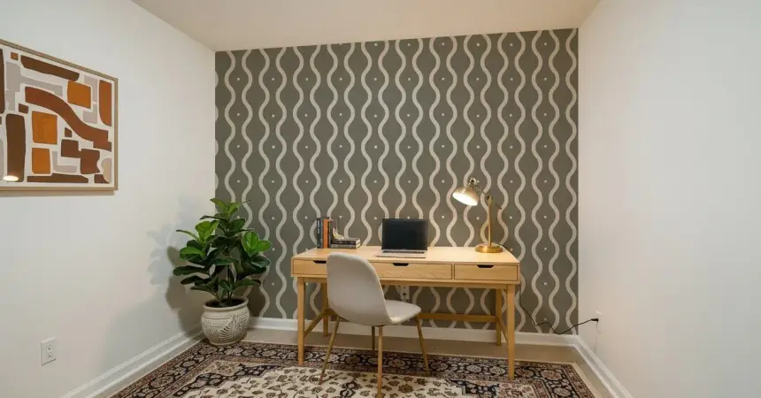 Retro Rhythm Taupe Wallpaper