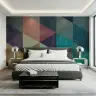 Vintage Geometric Triangle Wall Mural 1