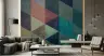 Vintage Geometric Triangle Wall Mural 4