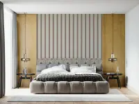 Classic Striped Wallpaper with Floral Dado Border