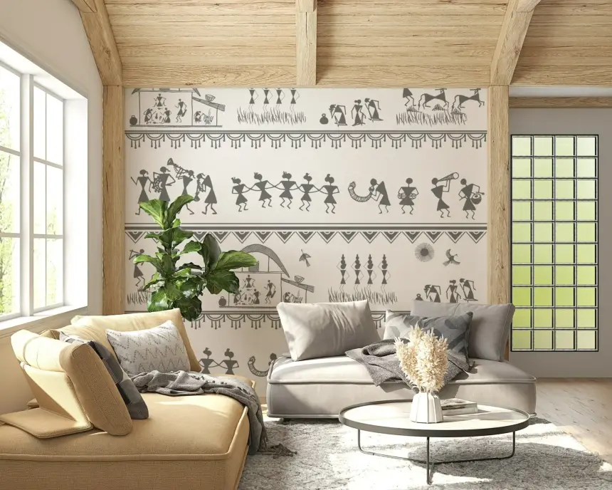 Rural Rhythm Wall Mural