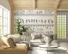 Warli Art Village Life Wall Mural 3