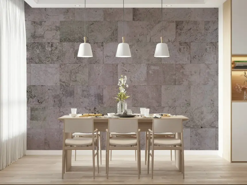Rustic Block Wall Mural -2306178