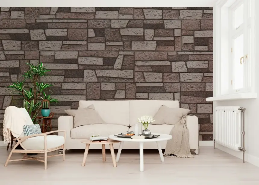 Rustic Brickwork Charm Wall Mural -2308536