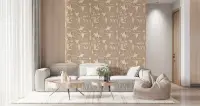 Textured Beige Western Cowboy Adventure Wallpaper
