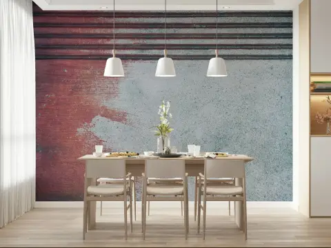 Maroon and Grey Industrial Gradient Wall Mural
