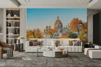 Sacre-Coeur Basilica Autumn Landscape Wall Mural