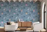 Coastal Coral and Seashells Pattern Wallpaper 1