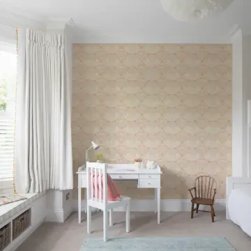 Art Deco Scallop Shell Wave Wallpaper