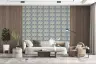Art Deco Scallop Wave Geometric Wallpaper 2
