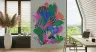 Contemporary Abstract Floral Garden Wall Mural 3