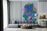 Contemporary Abstract Floral Garden Wall Mural 4