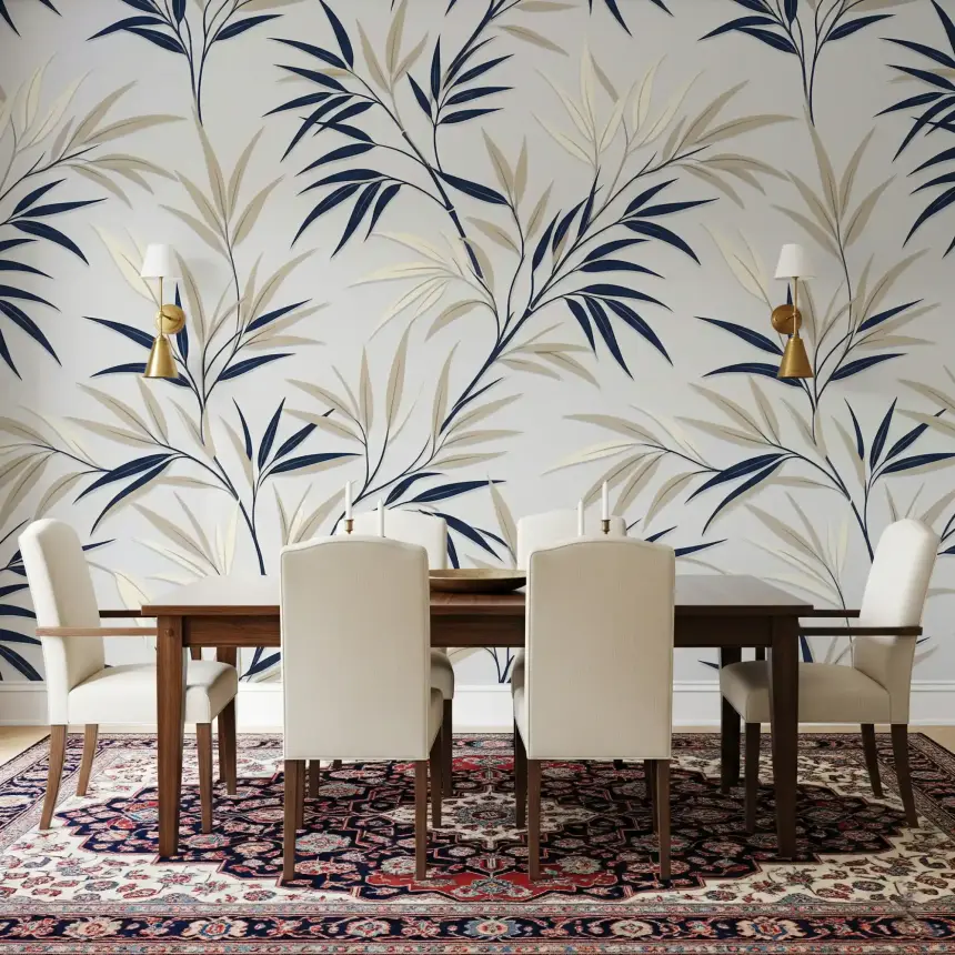 Serene Bamboo Whispers Wall Mural