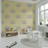 Pastel Floral Motif Kids Room Wallpaper 2