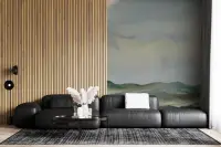 Misty Mountain Landscape Wall Mural