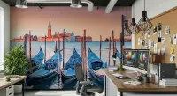 Venice Gondola Canal Cityscape Wall Mural