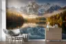 Majestic Autumn Mountain Lake Reflection Wall Mural 4
