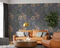 Vintage Botanical Bloom Wallpaper