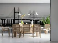 Monochrome Cable-Stayed Bridge Scenic Wall Mural