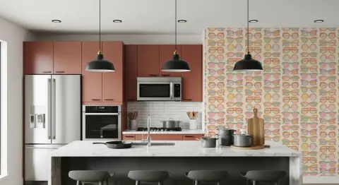 Retro Sunglasses Pattern Wallpaper