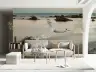 Misty Shoreline Driftwood Seascape Wall Mural 4