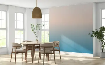 Serene Horizon Gradient Wall Mural