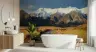 Majestic Snow-Capped Mountain Range Wall Mural 1
