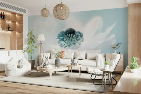 Dreamy Anemone Blossom Wall Mural