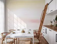 Subtle Pastel Watercolour Gradient Wall Mural