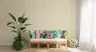 Muted Beige and Sage Vertical Stripe Wallpaper 1