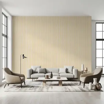 Subtle Beige Vertical Stripe Wallpaper