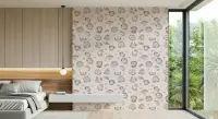 Muted Pink Abstract Leopard Print Wallpaper
