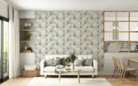 Soft Pastel Mosaic Geometric Wallpaper