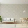 Elegant Cream Abstract Geometric Pattern Wallpaper 2