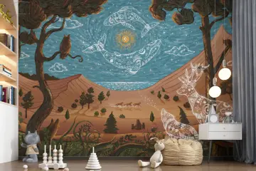 Fantasy Landscape Kids' Room Wall Mural