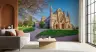Historic European Abbey Landscape Wall Mural 1