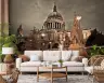 St Paul's Cathedral Sepia Night Wall Mural 5