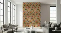Contemporary Abstract Geometric Pattern Wallpaper