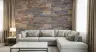 Realistic Rustic Stacked Stone Effect Wall Mural 2