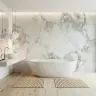 Elegant White Marble Texture Wall Mural 3