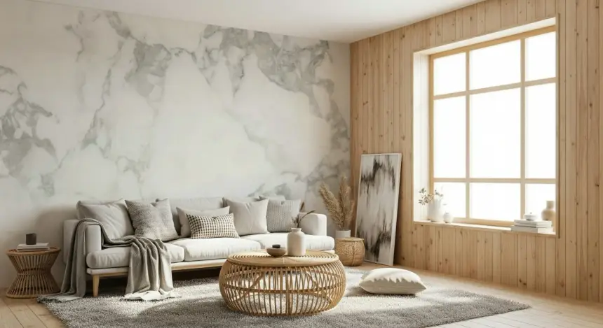 Stone Effect Wallpaper Wall Mural -2306792