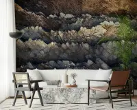 Natural Stratified Rock Wall Mural